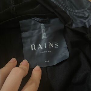 Rains Black Trench Coat